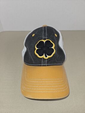 Black and Gold Clover Trucker Hat